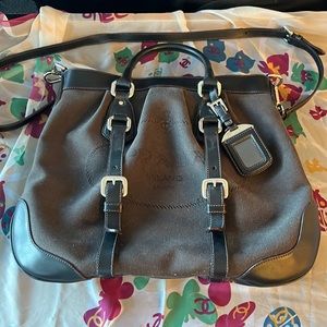 Jacquard Prada bag with crossbody strap